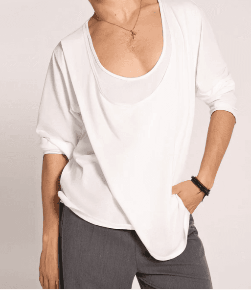 A54 UDANCE White Long Sleeve T-shirt U thumbnail 2